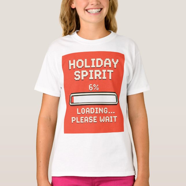 T-shirt Holiday Spirit Loading Bar (Devant)