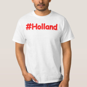 T-shirt "#Holland" Joli Design. Commandez dès maintenant