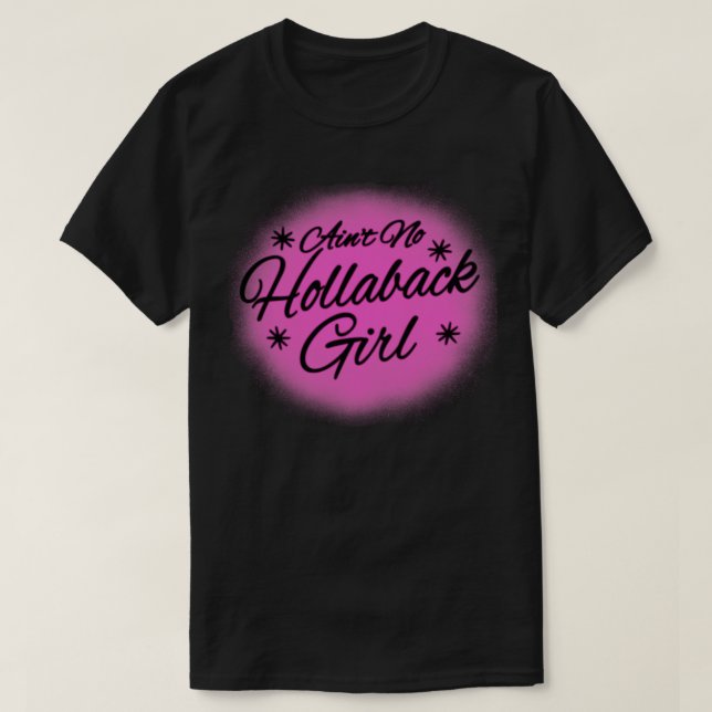 T-shirt Holler Back Girl 90s Y2K Airbrush Music (Design devant)