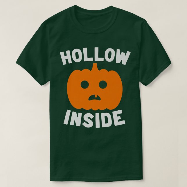T-shirt Hollow Inside Funny Halloween Citrouille JackoLant (Design devant)