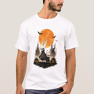 T-shirt Hollow Knight Halloween Lune Épouvantable Citrouil