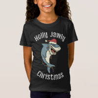Holly Jawly Noël Funny Père Noël Shark Xmas Shark