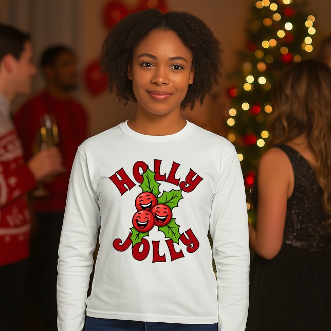 T-shirt Holly Jolly drôle rire Holly Noël (Créateur téléchargé)