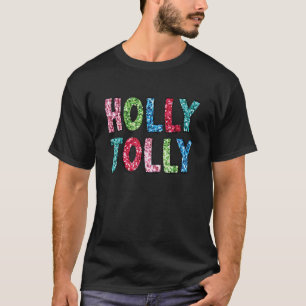 T-shirt Holly Xmas Jolly Vibes Super Retro Hippie Christe