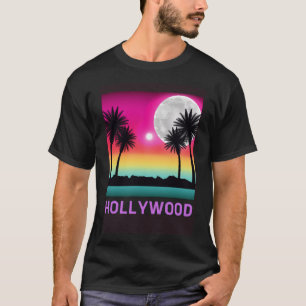 T-shirt Hollywood Florida Beach Voyage de vacances Rétro M