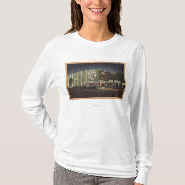 T-shirt Hollywood, théâtre de CAEarl Carroll et restaurant (Devant)