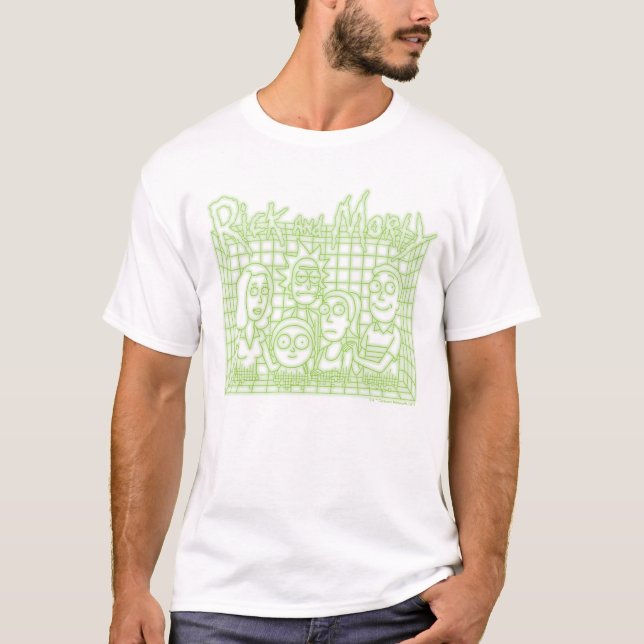 T-shirt Hologramme numérique de la famille Smith (Devant)