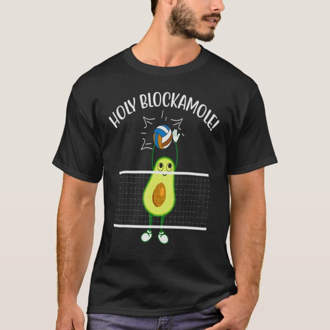 T-shirt Holy Blockamole Volleyball Cute (Devant)