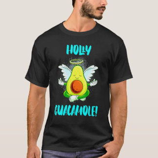 T-shirt Holy Guacamole Ange Religion Végétalien Avocat
