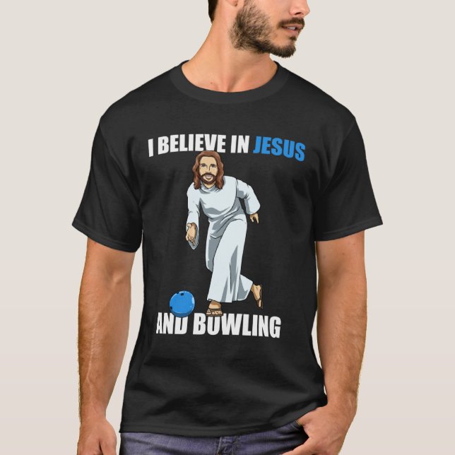 T-shirt Holy Strike  Bowling Jesus  1 (Devant)
