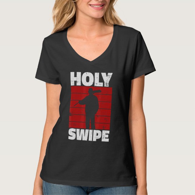 T-shirt Holy Swipe Quote for a Janitor (Devant)