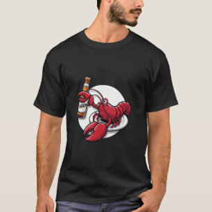 T-shirt Homard buveur de bière Craft Beer Vacances à la pl
