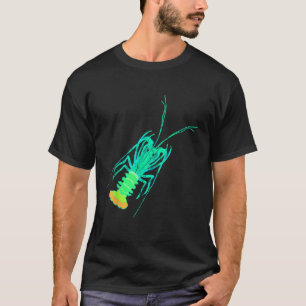 T-shirt Homard épineux Homard Crustacé Bouton de fruits de