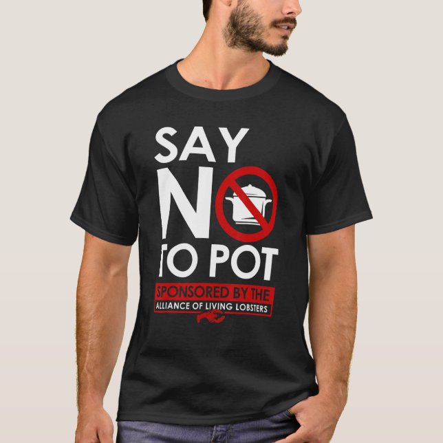 T-shirt Homard Fruits De Mer Bouillir Maine Homard Dites N (Devant)