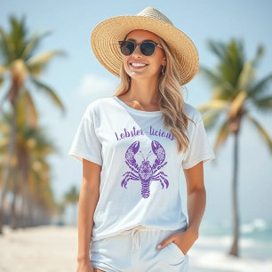 T-shirt Homard-pêcheur Coeur Hawaïen-Tropical-