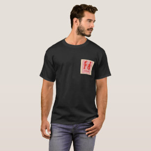 T-shirt Homard Pop Bold Crustacés sur Rayures de Bonbon