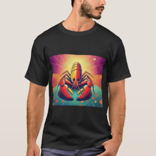 T-shirt Homard psychédélique Art Océan