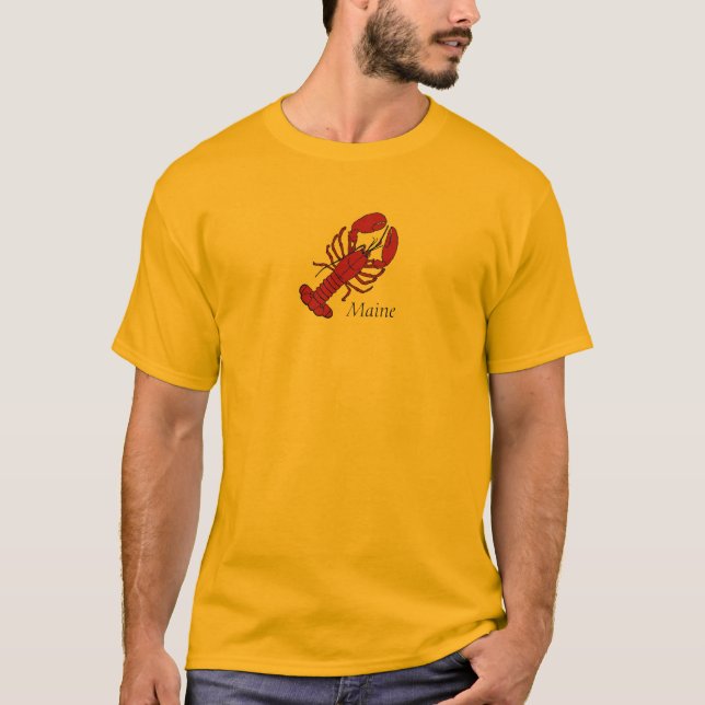T-shirt Homard rouge du Maine (Devant)