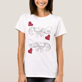 T-shirt Homards vintages - Coeurs rouges