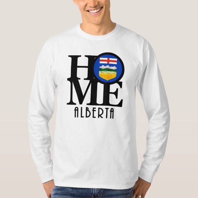 T-shirt HOME Alberta Canada (Devant)
