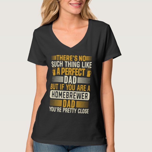 T-shirt Homebrewer Dad Homebrewing Beer Brewing Fathers Da (Devant)