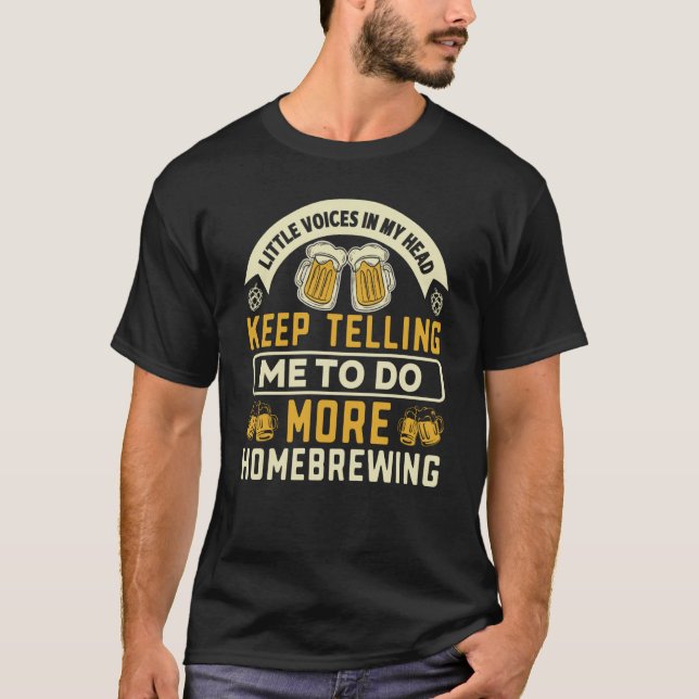 T-shirt Homebrewing Beer Brewing Alcoholic  1 (Devant)
