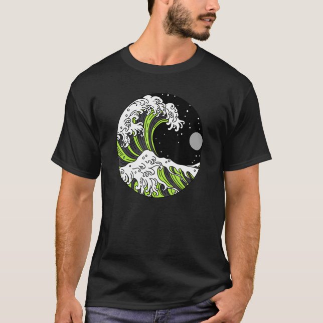 T-shirt Homender Pride Non binaire Japonaise Vague Neutre  (Devant)