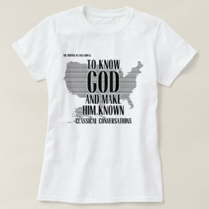 T-shirt Homeschool CC Tutor Pour Connaître Dieu Et Le Fair