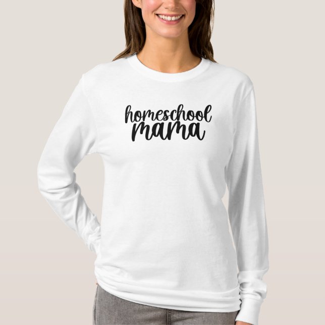 T-shirt Homeschool Mama (Devant)