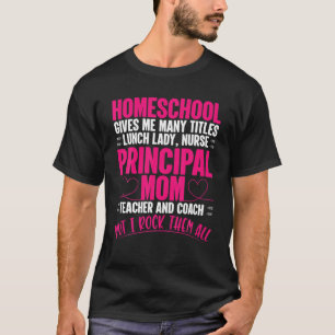 T-shirt Homeschool Maman Vie Distance Apprentissage Lifest