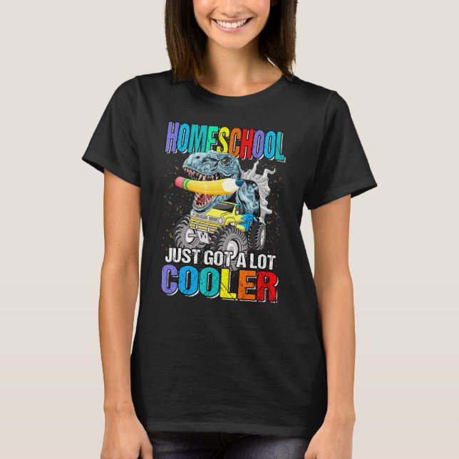 T-shirt Homeschool vient d'avoir beaucoup Glacière Monster (Devant)