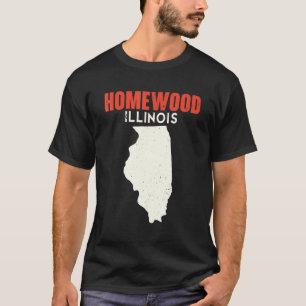 T-shirt Homewood Illinois USA State America Travel Illinoi