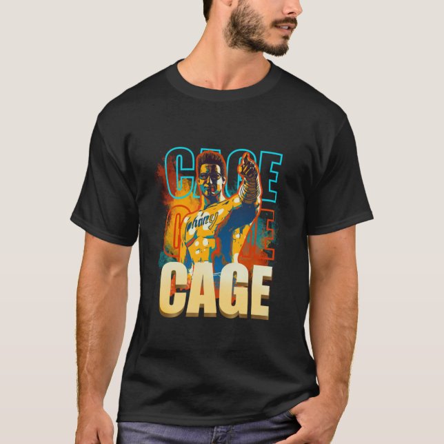 T-shirt Hommage à la cage Johnny (Devant)