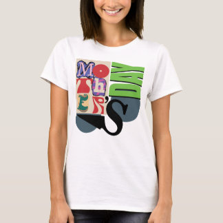 T-shirt Hommage à la typographie branchée : Fête des mères