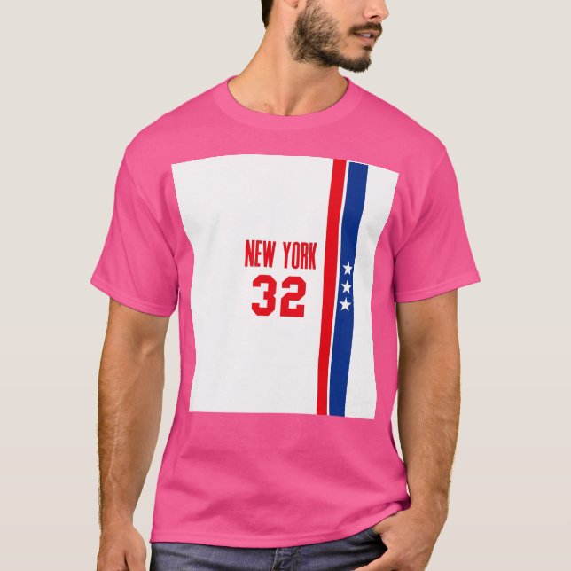 T-shirt Hommage Au Dr J - Julius Erving Nba Basketball Ny (Devant)
