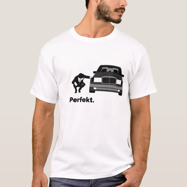 T-shirt Hommage de Mercedes w124 124 (Devant)