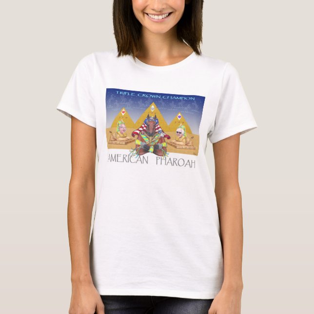 T-shirt Hommage de Triple Crown de Pharoah d'Américain (Devant)