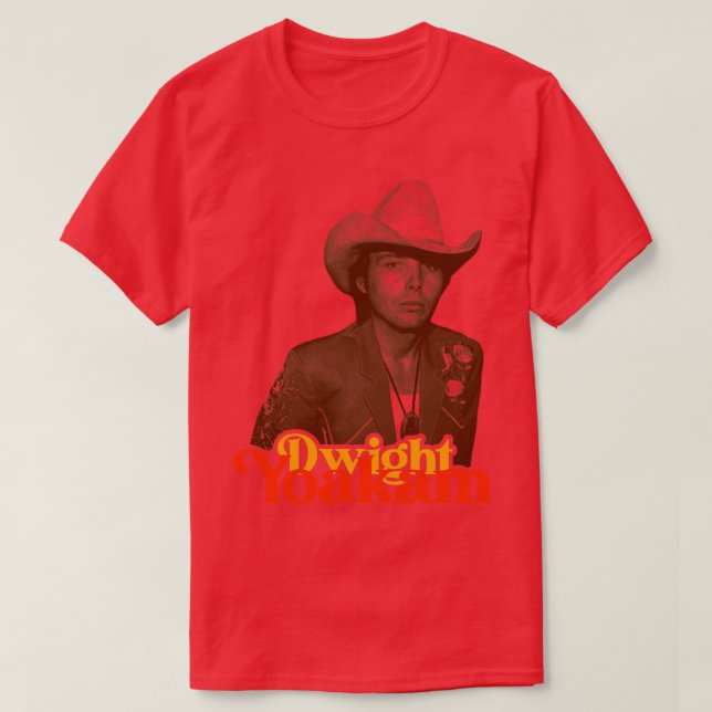 T-shirt Hommage Du Ventilateur De Country Dwight Yoakam Re (Design devant)