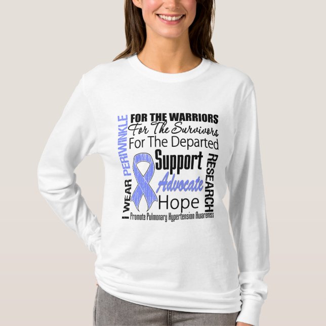 T-shirt Hommage pulmonaire de conscience d'hypertension (Devant)