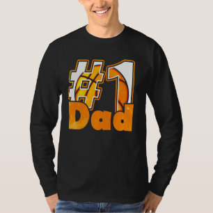 T-shirt Homme 1 Papa Joueur De Basketball Vintage Da