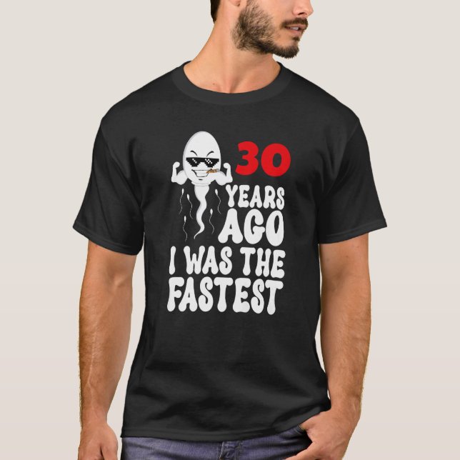 T-shirt Homme 30e Anniversaire Gag robe 30 ans Il ya J'ai  (Devant)