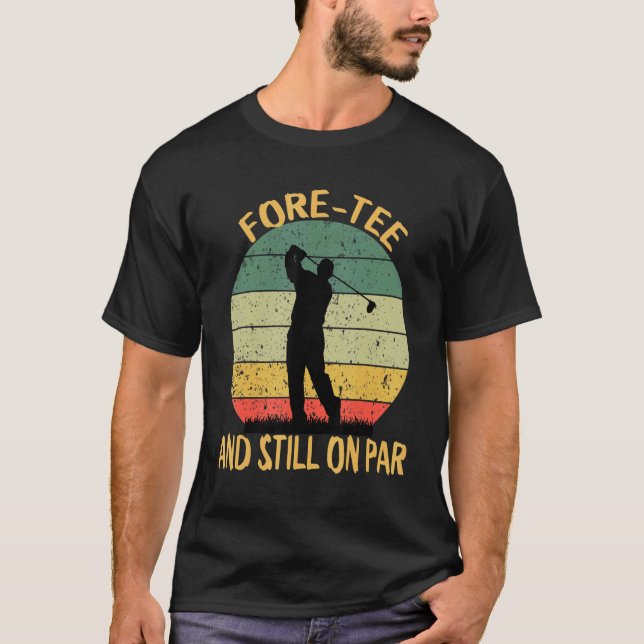 T-shirt Homme 40e anniversaire Golfeur Turning 40 ans Gol (Devant)