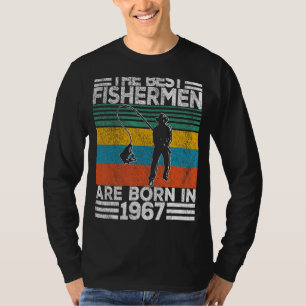 T-shirt Homme 55 ans Pêcheur Pêche 55e anniversaire