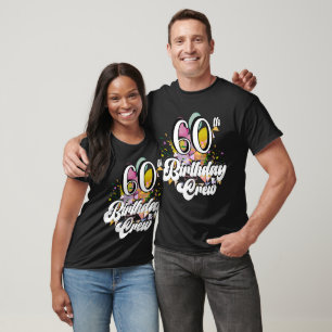 T-shirt homme 60th Birthday Crew 60 Party