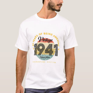 T-shirt Homme 80 Ans Cadeau 80E Anniversaire Quarantaine 2