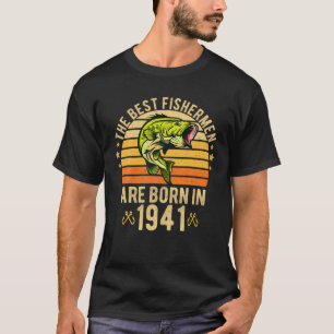 T-shirt Homme 80 Ans Pêche 80E Anniversaire Né En 1944