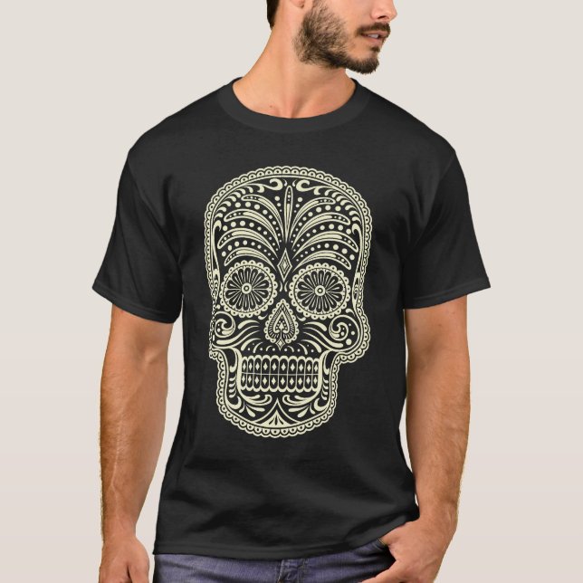 T-shirt homme à crâne de sucre (Devant)