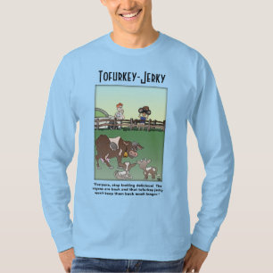 T-shirt homme à longue feuille Tofurkey-Jerky