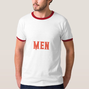 T-shirt homme à manches à col boule texte personna