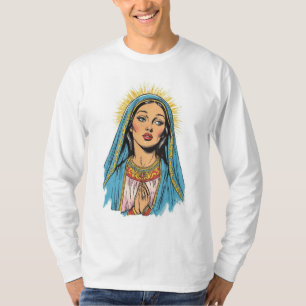T-shirt homme à manches longues Vierge Marie de st